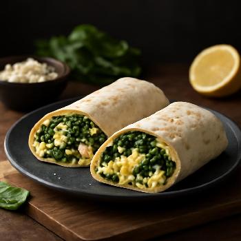 Spinach and Feta Breakfast Burrito