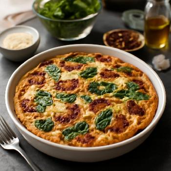 Sun-Dried Tomato and Spinach Frittata