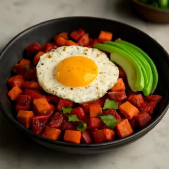 Sweet Potato and Chorizo Gluten-Free Breakfast Hash