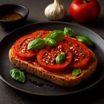 Tomato and Basil Toast: A Savory Breakfast Delight