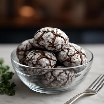 AI-Generated Chocolate Crinkle Cookies
