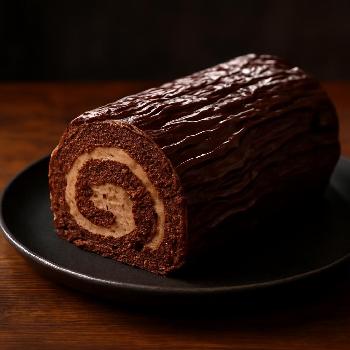 Chocolate Chestnut Yule Log (Bûche de Noël)