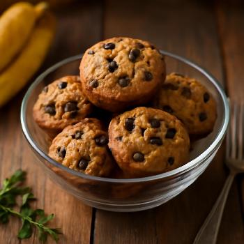 Chocolate Chip Banana Muffins