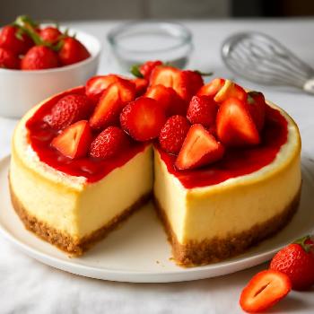 Classic Strawberry Cheesecake