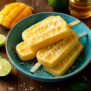 Creamy Coconut Mango Popsicles