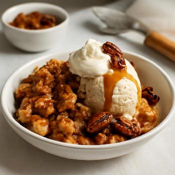 Deconstructed Apple Crisp Sundae: A Modern Dessert Presentation