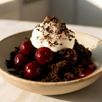 Deconstructed Black Forest Gateau: A Modern Interpretation