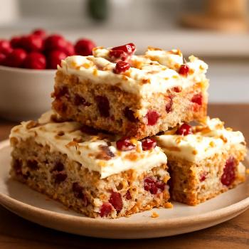 Festive Cranberry Bliss Bars