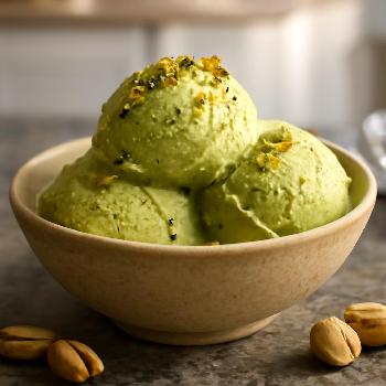 Homemade Pistachio Gelato