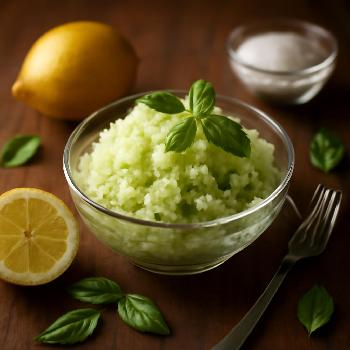 Lemon Basil Granita