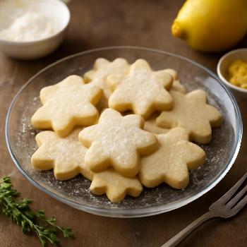 Lemon Shortbread Cut-Out Cookies