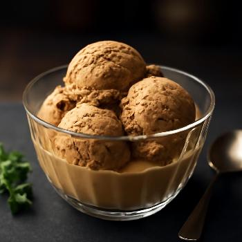 Luxurious Coffee Ice Cream: An AI-Generated Delight