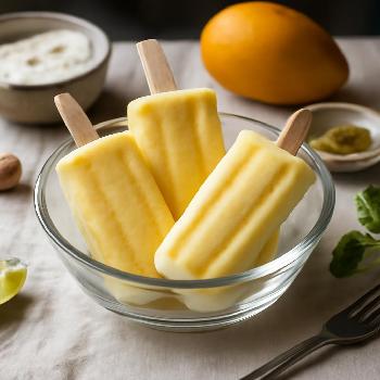 Mango Lassi Frozen Yogurt Pops