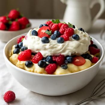 No-Bake Berry Trifle with Whipped Cream