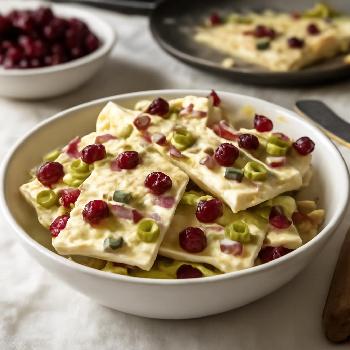 Sparkling Cranberry White Chocolate Bark
