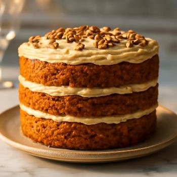 Spiced Carrot and Pineapple Layer Cake with Brown Butter Frosting