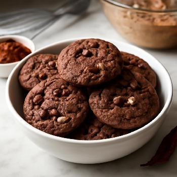 Spicy Mexican Hot Chocolate Cookies