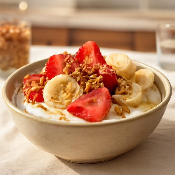 Strawberry Banana Yogurt Bowl