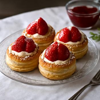 Strawberry Cream Vol-au-vents