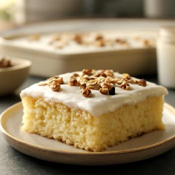 White Texas Sheet Cake