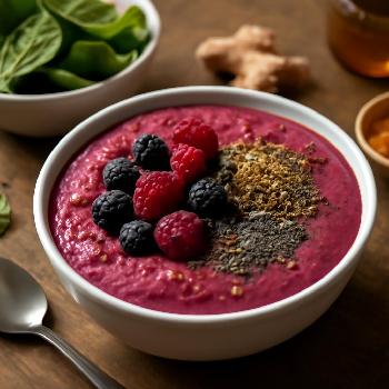 Anti-Inflammatory Berry Smoothie with Seeds