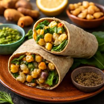 Anti-Inflammatory Chickpea Wraps