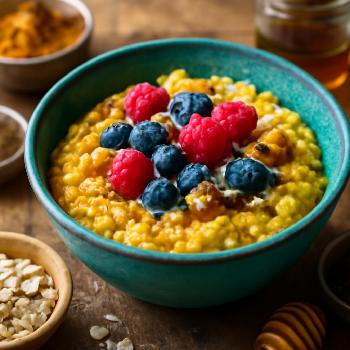 Anti-Inflammatory Ginger Turmeric Oatmeal