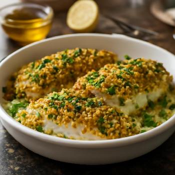 Baked Cod with Lemon-Herb Crust (Gluten-Free)