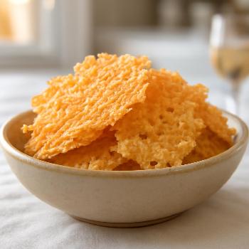 Baked Parmesan Crisps