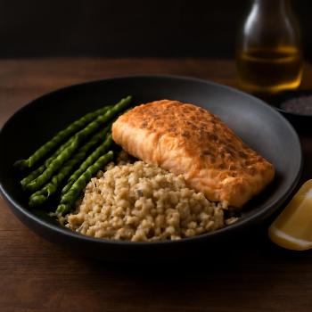 Baked Salmon with Asparagus and Quinoa: A Microbiome-Friendly Dinner