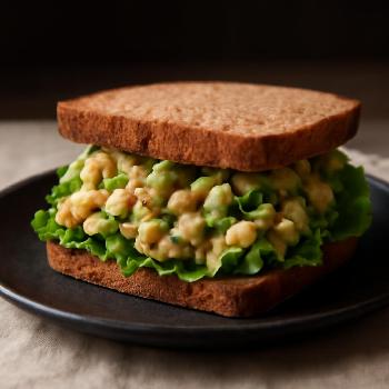Chickpea and Avocado Salad Sandwich