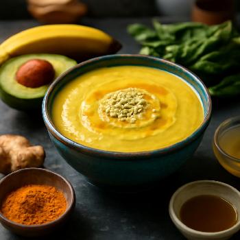 Creamy Turmeric Avocado Smoothie