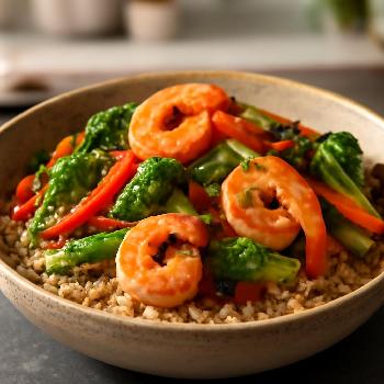 Dairy-Free Shrimp and Vegetable Stir-Fry with Coconut Aminos