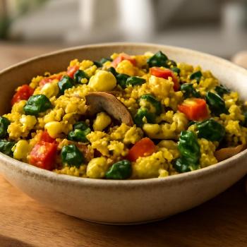 Dairy-Free Tofu Scramble with Veggies