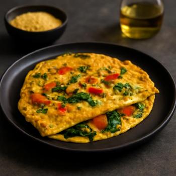 Egg-Free Vegan Chickpea Flour Omelette