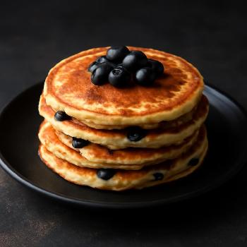 Fluffy Vegan Blueberry Pancakes