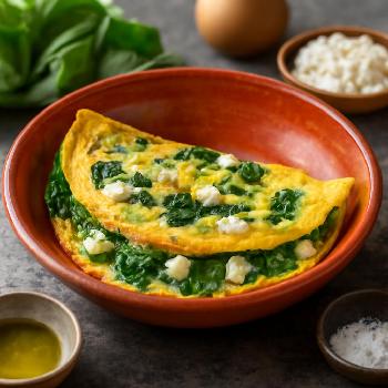 Gluten-Free Spinach and Feta Omelette