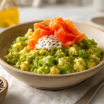 Keto Avocado Scramble with Smoked Salmon