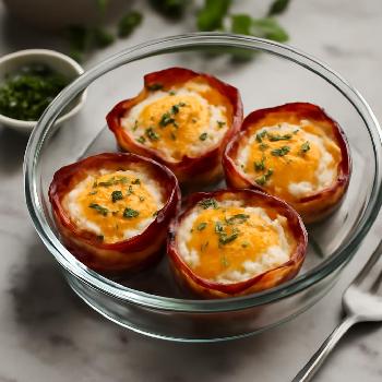 Keto Bacon and Egg Cups