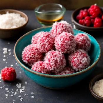 Keto Raspberry Coconut Bites