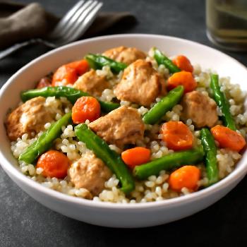 Kidney-Friendly Chicken and Rice with Vegetables