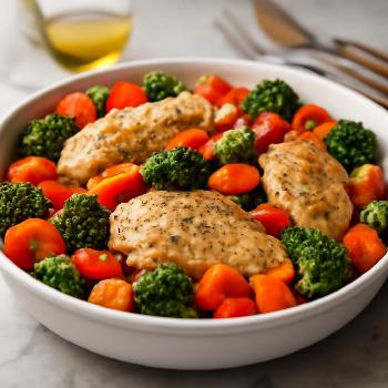 Lemon Herb Baked Chicken and Veggies