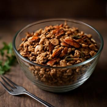 Low-Sodium Homemade Granola with Unsalted Nuts and Seeds