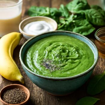 Low-Sodium Spinach & Banana Smoothie