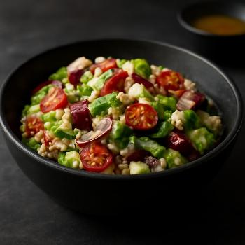 Mediterranean Quinoa Salad with Lemon-Herb Dressing