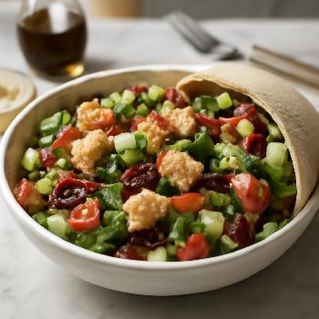 Mediterranean Tofu Salad Sandwich