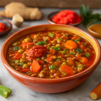 Moroccan Lentil and Vegetable Stew