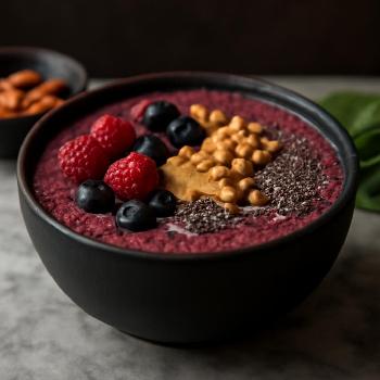 Paleo Berry and Nut Smoothie