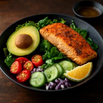 Paleo Salmon & Avocado Power Bowl