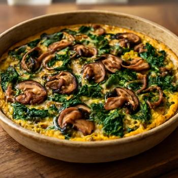 Paleo Spinach and Mushroom Frittata